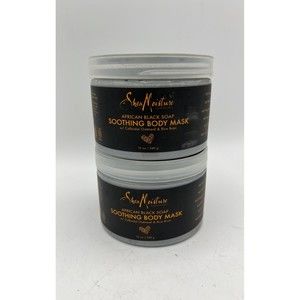 2 x Shea Moisture African Black Soap Soothing Body Mask Colloidal Oatmeal 12 oz